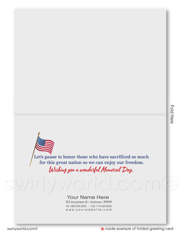 Remember Those Who Served Happy Memorial Day Cards