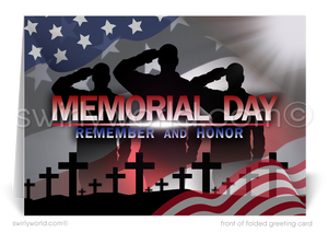 Remember Those Who Served Happy Memorial Day Cards