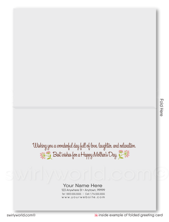 Rustic Vintage Happy Mother's Day Cards for Business
