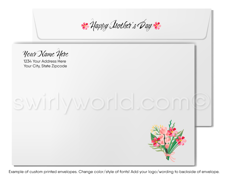 Floral Watercolor Business Card, DYI Blank Business Card Template Oh Kate,  Made to Match  Sets and Facebook Covers, Business Card 