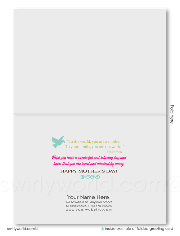 Business Mother's Day cards for customers and clients