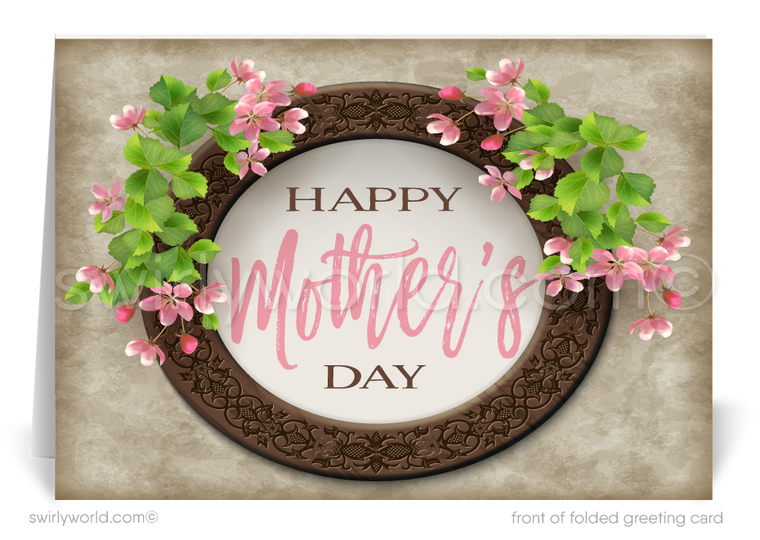 Rustic Vintage Happy Mother's Day Cards for Business