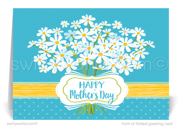 Beautiful business happy Mother's Day cards for customers.