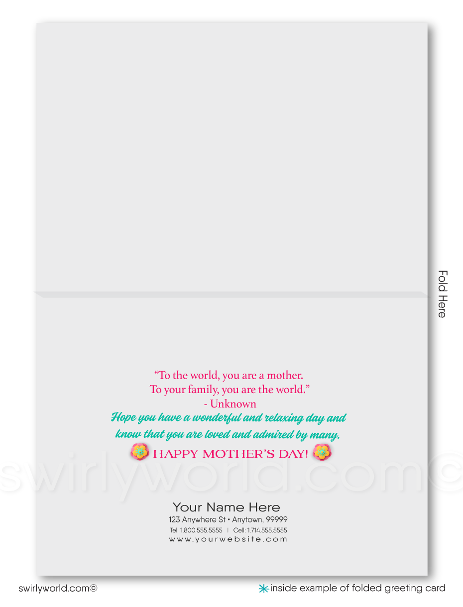 Business happy Mother's Day Cards for customers.