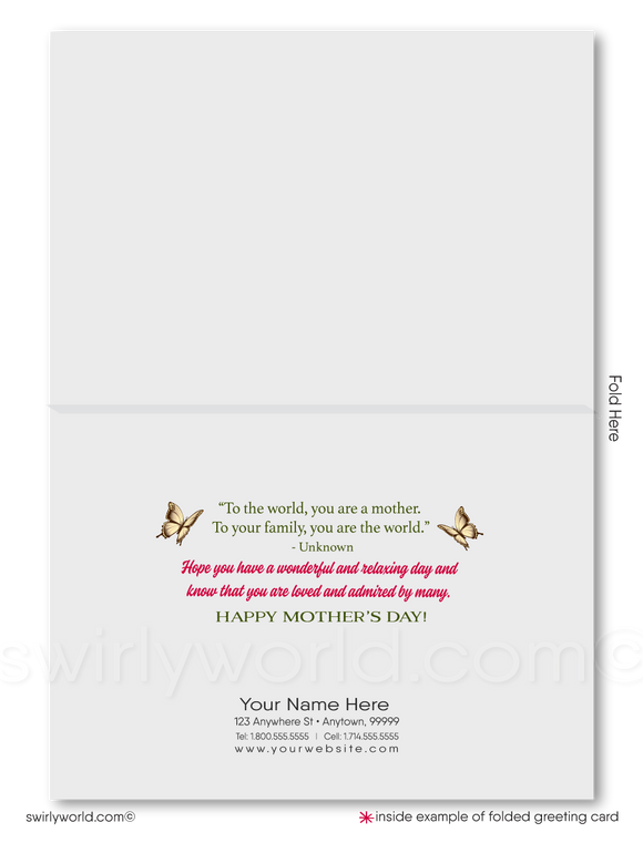 Beautiful business happy Mother's Day cards for clients