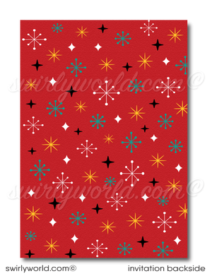 Retro rockabilly 1950s vintage pin-up girl bowling 40th birthday party invitations; digital invitation, thank you, & envelope design.