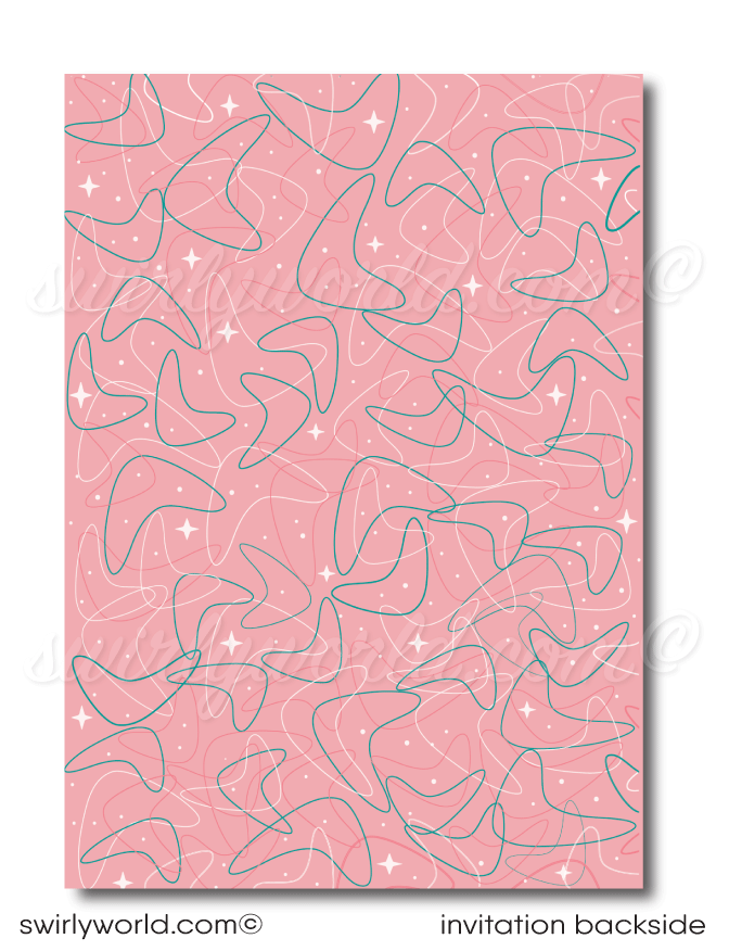 Dive into the 1950s with our "Grease" Pink Ladies inspired Rockabilly Birthday Party Invitation Set! 🌟 Featuring a retro couple, poodle skirt, leather jacket, and 1957 Chevy car. Customize hair, skin, and eye colors. Includes invitation, thank you card, and envelope designs. Perfect for a nostalgic 1950s-themed celebration! 