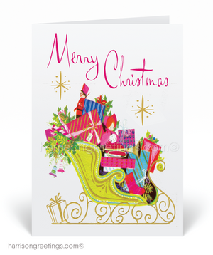 Mid Century Modern 1950's Vintage Holiday Cards