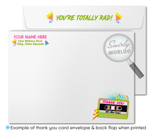 Step into 1980s neon-lit nostalgia with our Gen X Eighties Dance Party Invitation Set! 🎉🕺 Featuring neon colors, cool '80s fonts, Rubik's Cubes, and cassette tapes. Includes digital invitations, thank you cards, and envelopes. Personalize with your own photo. Perfect for milestone birthdays and themed events! 