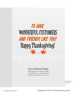 Cheerful Turkey: Business Thanksgiving Greeting Cards for Clients with a Humorous Touch