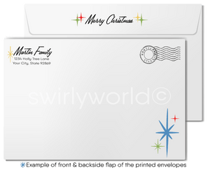 Vintage 1960s Mid-Century Modern "Three Kings" Christmas Card – Iconic Religious MCM Design