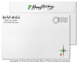 Storefront Commercial Building Real Estate Christmas Realtor Holiday Cards