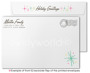 Home for the Holidays Retro 1950's Neighborhood Real Estate Christmas Realtor Holiday Cards