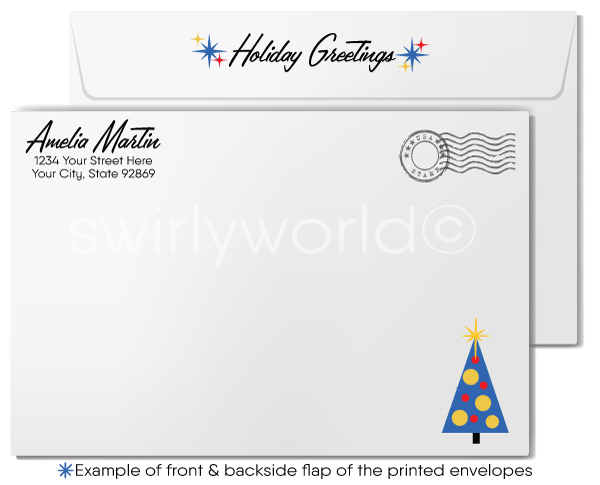 Eichler Mid-Century Modern Retro Atomic Mod MCM Christmas Holiday Cards