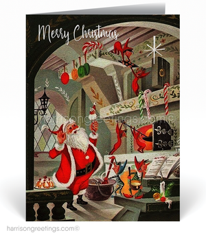 Vintage Retro 1950s Christmas Holiday Cards