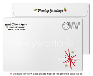 Traditional Business Customer Corporate Christmas Holiday Greeting Cards