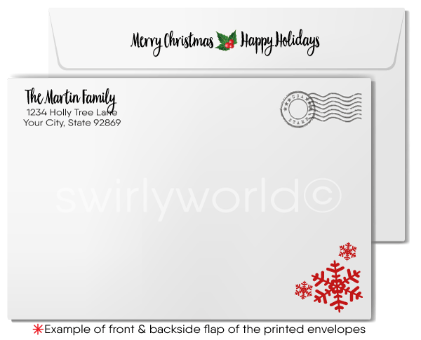 Professional Client Merry Christmas Happy Holidays Greeting Cards For Business