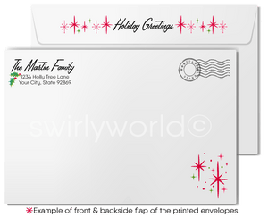 1960s Vintage Kitsch Kitty Cat Retro Mid-Century Mod Sixties Christmas Holiday Cards