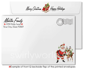 Vintage Mid-Century Kitsch Snowman Couple 1950s Christmas Holiday Cards