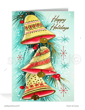 1950s Atomic Mid-Century Modern Vintage Retro Christmas Holiday Cards
