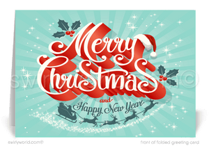 Merry Christmas Holiday Cards for Business