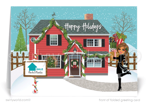 cute holiday christmas cards for realtors real estate agents