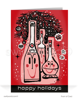 DIGITAL Retro Mid-Century Atomic Modern 1960s Vintage Christmas Holiday Cards