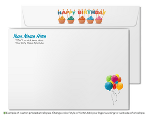 Corporate Gender Neutral Company Happy Birthday Cards For Customers