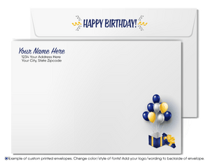Professional Corporate Business Happy Birthday Greeting Cards For Customers