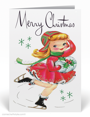 1950s Retro Holiday Cards – Vintage Christmas Cards With Atomic Modern Christmas Design