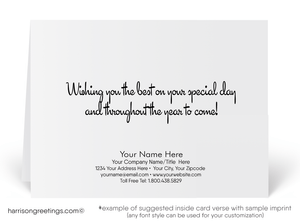 Retro Mod Mid-Century Modern links Happy Birthday Greeting Cards