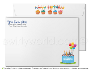 Gender Neutral Happy Birthday Cards for Corporate Business Customers