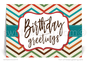 Gender Neutral Employee Company Business Happy Birthday Greeting Cards