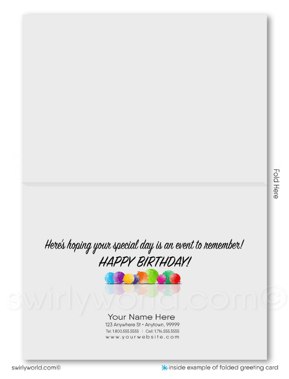 ender Neutral Corporate Company Business Happy Birthday Greeting Cards