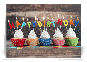 Corporate company business professional happy birthday greeting cards for customers.