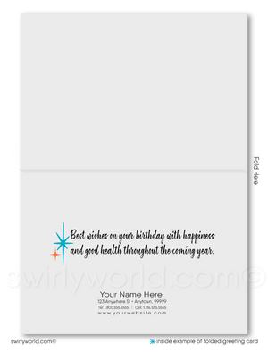 Gender Neutral Corporate Company Business Happy Birthday Greeting Cards