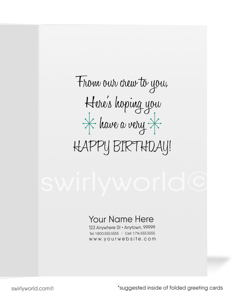 From the Office 1950's Happy Birthday Cards