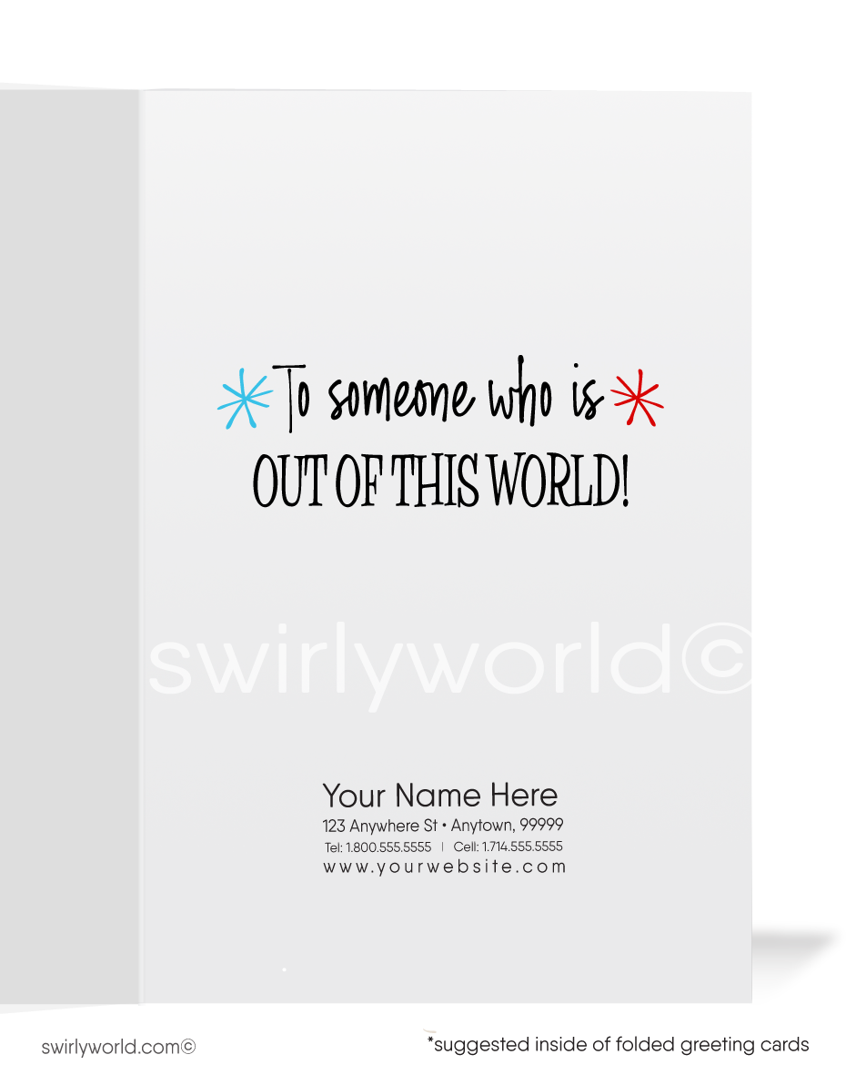 1950's style vintage retro mid-century happy birthday cards.Are you looking for mid-century vintage 1950's style Happy Birthday cards? 1950's style vintage retro mid-century happy birthday cards. This vintage Happy Birthday card is perfect if you love retro design. Mid-century modern birthday cards. Swirly World wholesale printed vintage Happy Birthday cards. Vintage Birthday