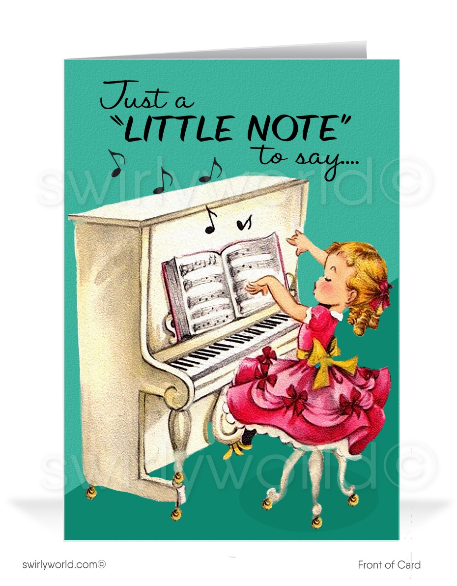 1950's Retro Mid-Century Style Vintage Happy Birthday Cards