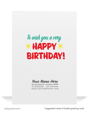 1940's Cute Teddy Bear Retro Style Vintage Happy Birthday Cards