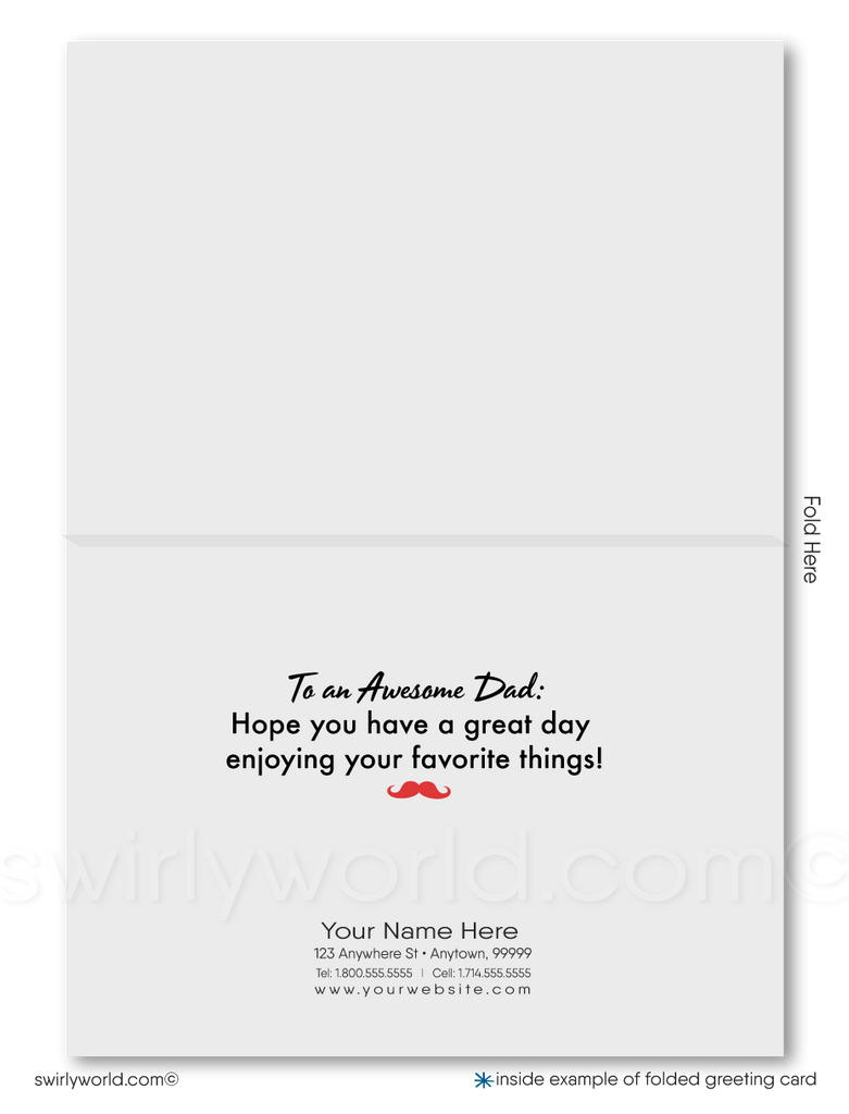 Customer Happy Father's Day Cards for Business