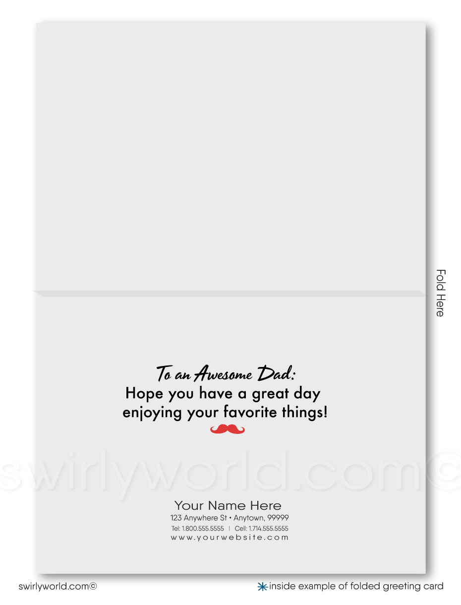 Customer Happy Father's Day Cards for Business