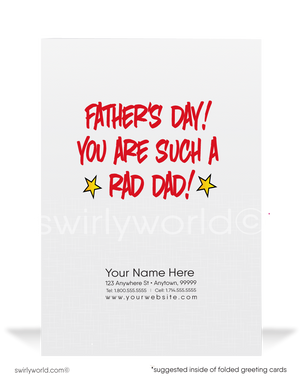 Superhero Dad Business Happy Father's Day Cards for Customers