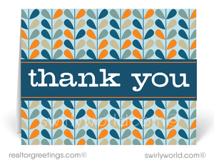 Retro Atomic Modern Mid-Century Style Note Cards