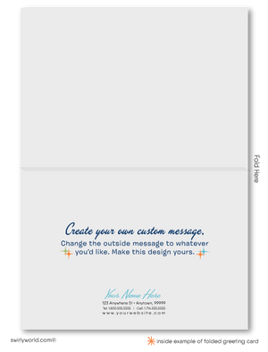 Retro Atomic Mid-Century Modern Tiki Pattern Design Thank You Note Cards