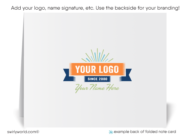 Retro Atomic Mid-Century Modern Tiki Pattern Design Thank You Note Cards