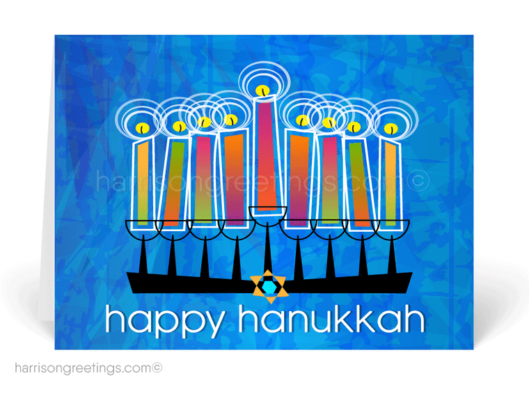 Modern Hanukkah Greeting Cards