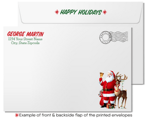 Technology Santa Christmas Cards for Business
