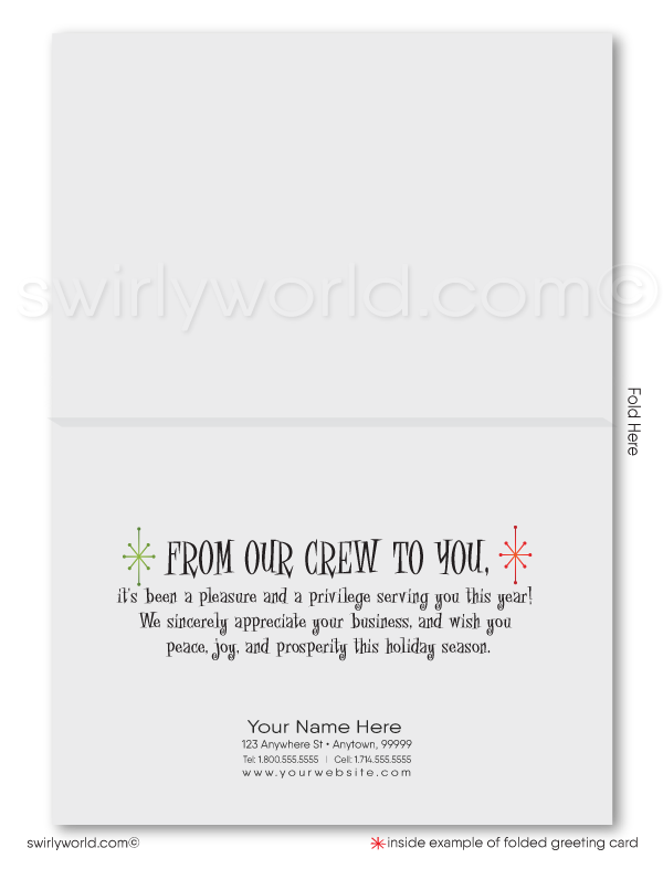 From the Factory Manufacturing Business Christmas Cards for Customers