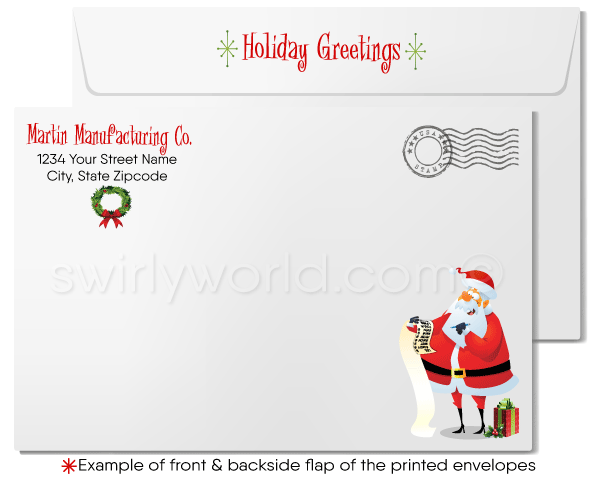 From the Factory Manufacturing Business Christmas Cards for Customers